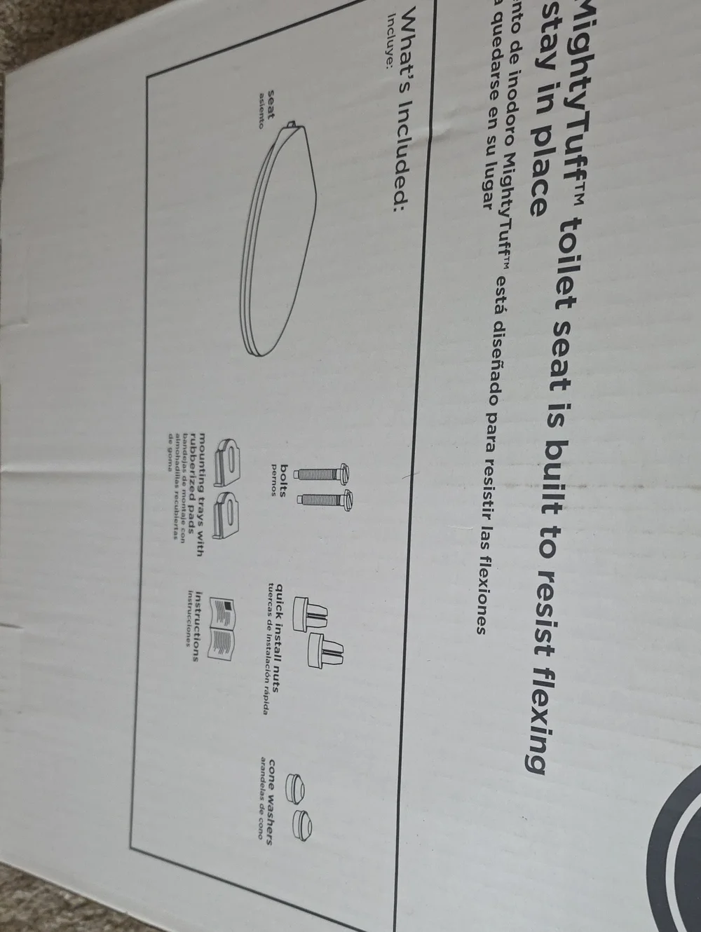 American Standard MightyTuff Elongated Toilet Seat - White